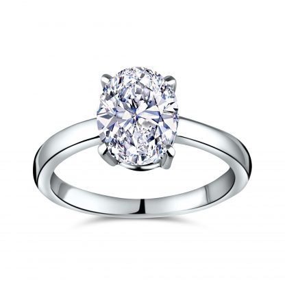 OVAL CLASSIC SOLITAIRE RING – 18 KARAATS