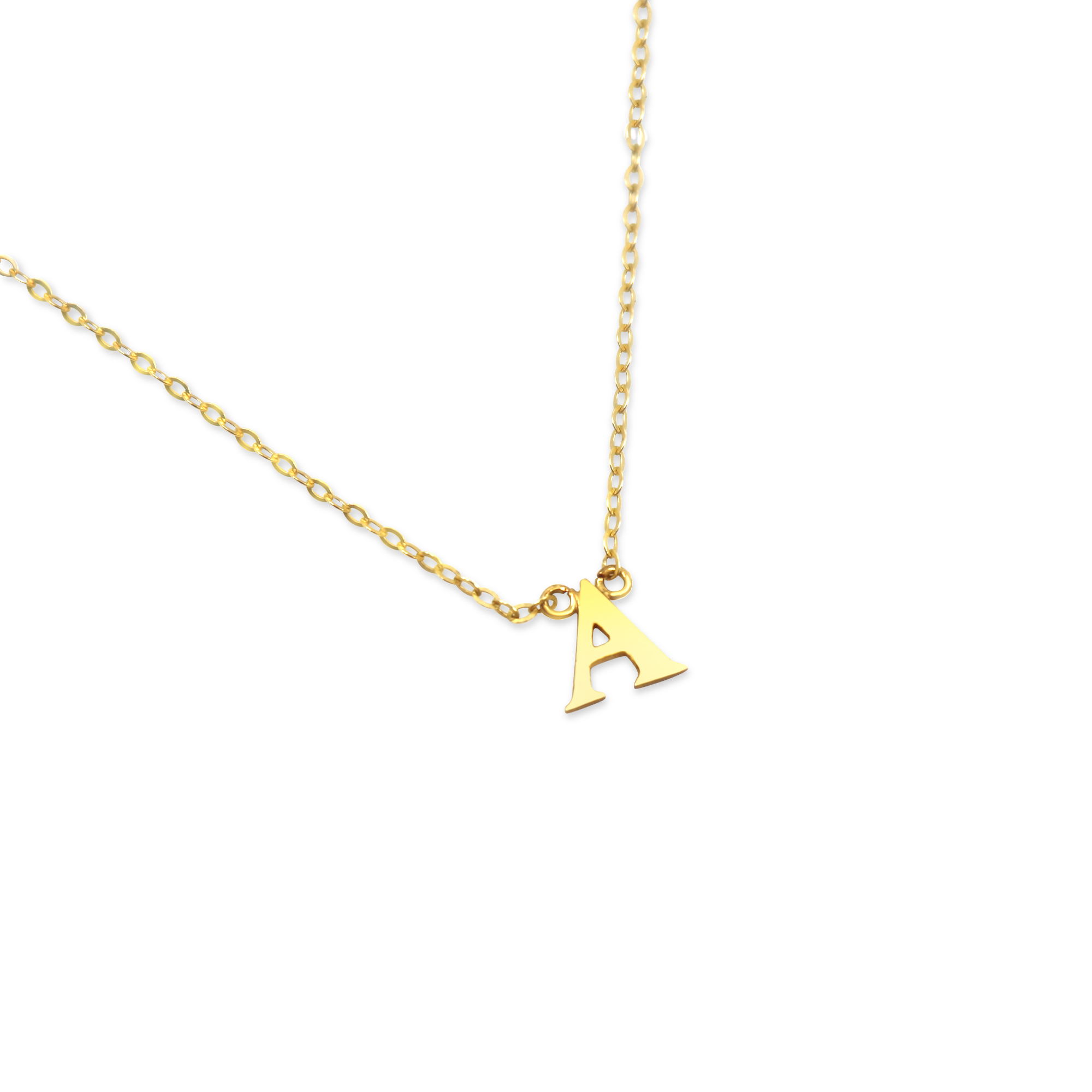 CLASSIC INITIAL CHAIN NECKLACE – 18 KARAATS