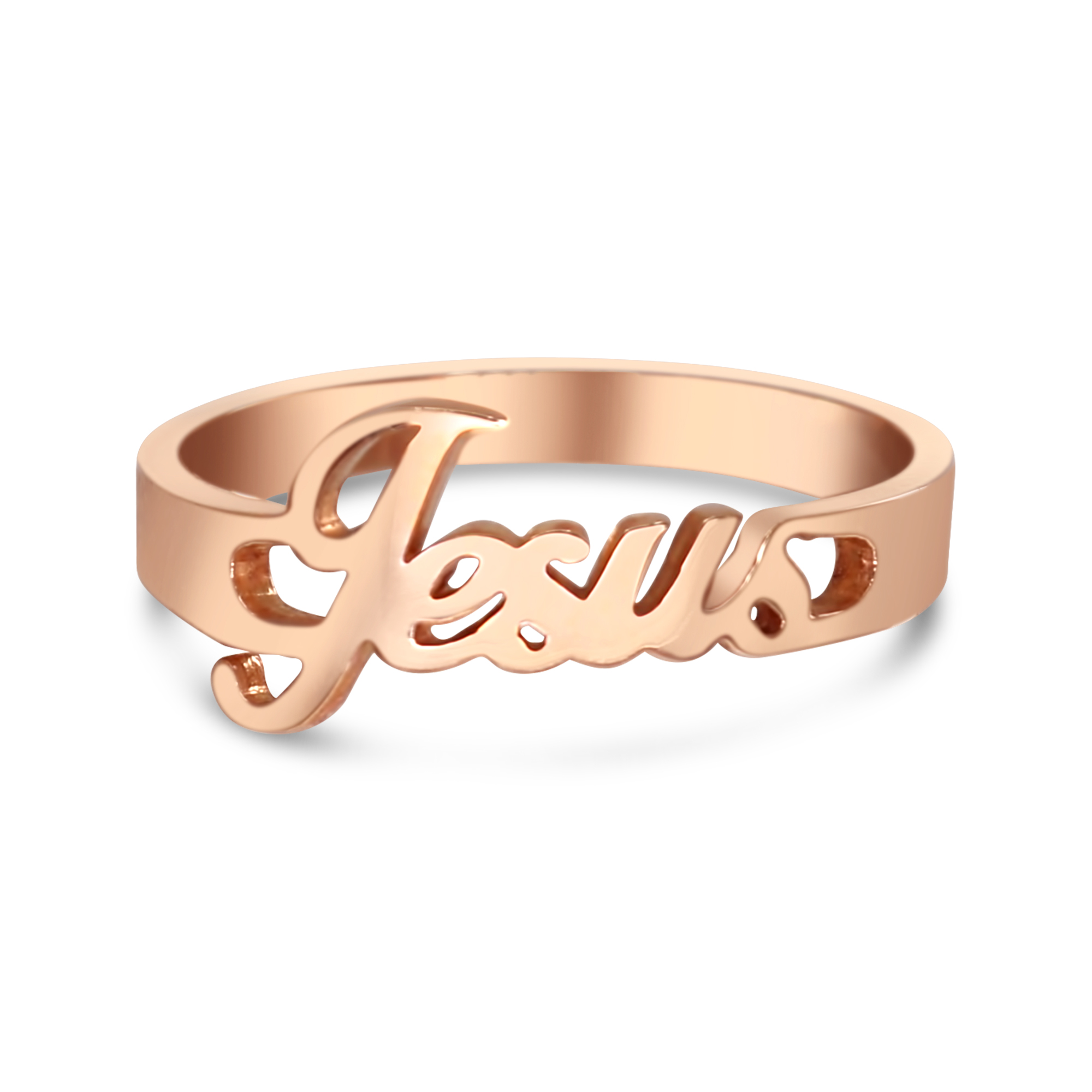 Golden Jesus ring